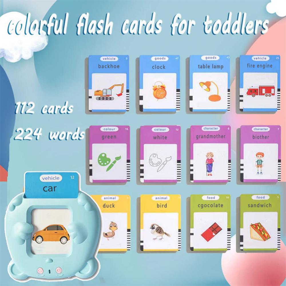 일반적인 단어 말하기 플래시 메모리 카드, 표준 발음 감각 장난감, 더 나은 눈 보호, 영어 카드 기계 112/255